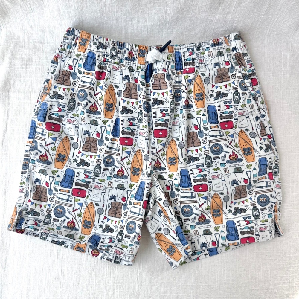 Vineyard Vines Boys Camping Marshmallow Pull On Chino Shorts 8 3H001190-E170-18